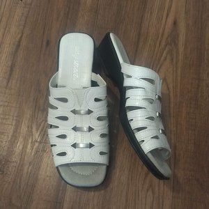 White sandals
